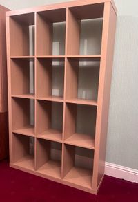oak veneer storage unit/Bookcase