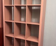 oak veneer storage unit/Bookcase