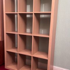 oak veneer storage unit/Bookcase