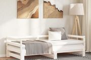 Pull-out Day Bed without Mattress White 2x 90x200 cm