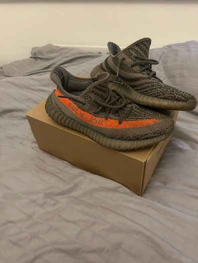 Reflective Yeezy belugas