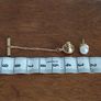 Vintage tie clip with pearl. Image 4