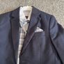 Boys 3 piece navy Communion Suit with shirt Image 3