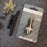 Curtain tie backs and brass pull for blind Image 6