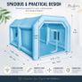 Inflatable Spray Booth Tent  Professional Paint Booth with Dual Blowers & Air Filtration Image 3