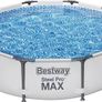 MAX Steel Pro Round Frame Swimming Pool with Filter Pump, Grey, 10 ft, 305 x 305 x 76 cm (FREE SHIPPING) Image 2