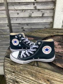 Black high top converse