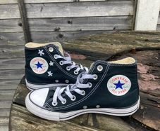 Black high top converse