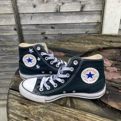 Black high top converse