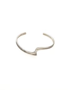925 Vintage Sterling Silver Modernist Cuff Bangle