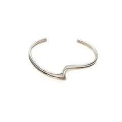 925 Vintage Sterling Silver Modernist Cuff Bangle