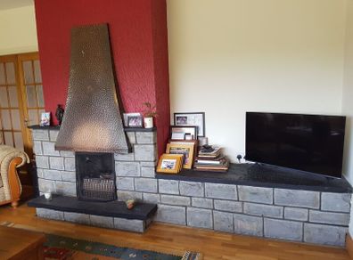 Stone Fireplace