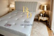 4ft 6 Double Fabric Bed and Mattress