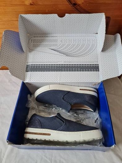 Birkingstock oswego canvas slip on Size 5 eu 38 midnight Navy Brand new boxed