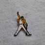 Freddie Mercury Enamel Pin, Queen, Bohemian Rhapsody Lapel Badge Wembley 86 Image 2