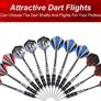 Steel Darts Set, Professional 23g Darts Tip with Non-Slip Stainless Steel Shaft, Poly Flights, PVC Shafts, Dart Sharpener, Rubber Rings, Flight Protecter, with Gift Box Image 6