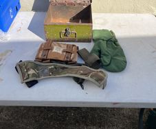Army box and contents