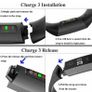 LARGE Navy Silicone Strap Buckle For Fitbit Charge 3 4 Replacement Band Image 2