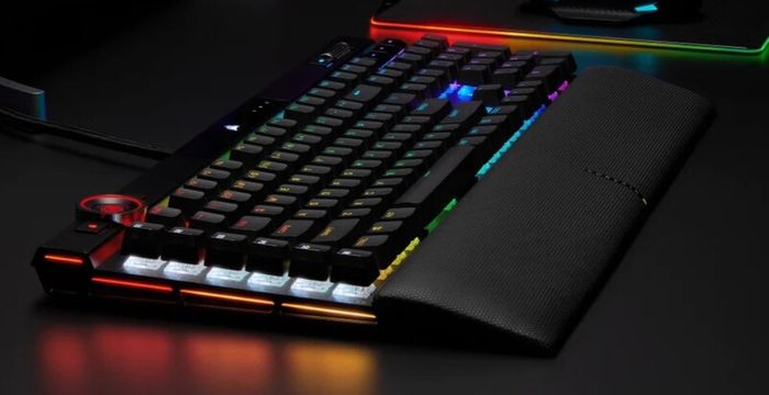 K100 RGB Optical-Mechanical Gaming Keyboard - CORSAIR OPX Switch - Black, PBT Double-Shot Keycaps - Elgato Stream Deck Integration