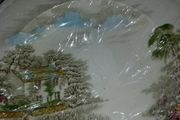 Hanging plate Bon china famous cottages by Alfred Meakin Staffordshire