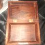 A Beautiful Old Brass and Wooden Jewellery Storage Box Image 6