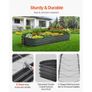 Metal Raised Garden Bed, 8 x 2 x 1 ft Outdoor Galvanized Planter Box, with Open Bottom, Large Oval Planter Raised Bed for Gardening Vegetables Image 4