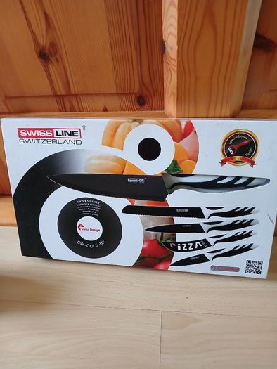 Swiss Line 5-piece knife set with peeler