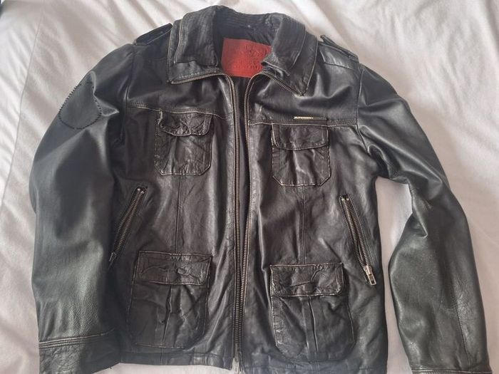Superdry Mens Leather Jacket