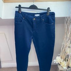 No2moro Premium Dark Blue Wash Stretch Denim Jeans UK 16