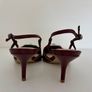 Arezzo slingback heels in burgundy - 6UK Image 5