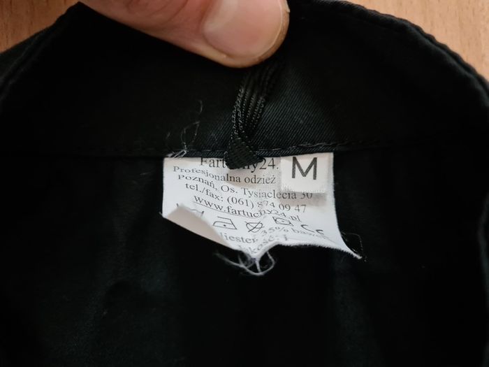 kitchen jacket shirt uniform M black chif porter