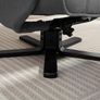 Rocking recliner with footstool, Gray Image 5
