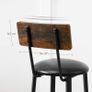 _Bar Chairs, Set of 2, High Stools, Upholstered Seating Image 4