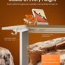 Electric Standing Desk Height Adjustable 100 x 60cm Sit Stand with 4 Memory Smart Pannel for Home Office Splice Board Image 4