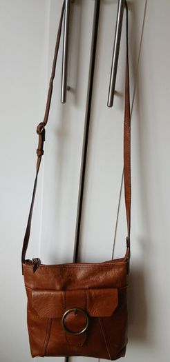 Tan leather bag  15 euro