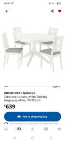 Extendable IKEA dining table