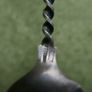 Vintage Sterling Silver Ball Finial  Twist Handle Nut Scoop Spoon 16,7g Image 9