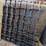 Weed membrane and leftover plastic grids for paving Image 2