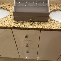 Cosmetic organiser supersize taupe Organised Store