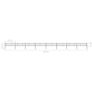 Garden Fence with Hoop Top Steel 13.6x0.6 m Black Image 5