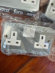 Click Double Socket 13A