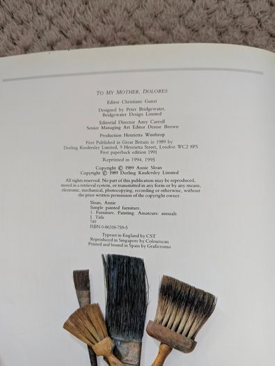 Simple Painted Furniture Annie Sloan Paperback Vintage Decorative Painting Guide