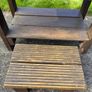 Hand made solid timber mud kitchen with stool with accessories Image 6