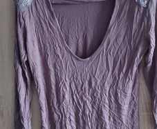 Grey Top with Sequins Fits 6/8/10