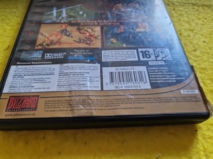 Diablo II 2  windows 98/95 macintosh Pc games Original