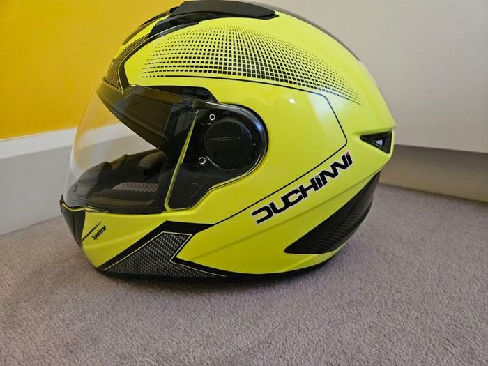 Ducchini Motorcycle Helmet Size L flouro yellow