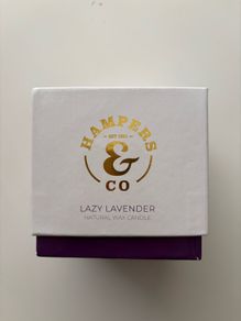 Lazy lavender natural wax candle