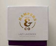 Lazy lavender natural wax candle