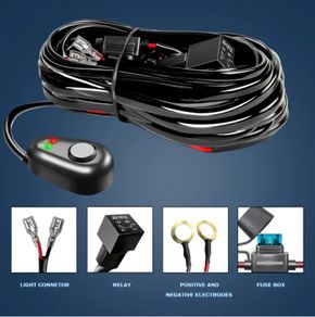 Light Bar Wiring Harness Off Road Power 40A Relay Fuse ON-Off Switch (1 Lead)