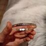 Silver tone bracelet with blue stones and words on it Image 5